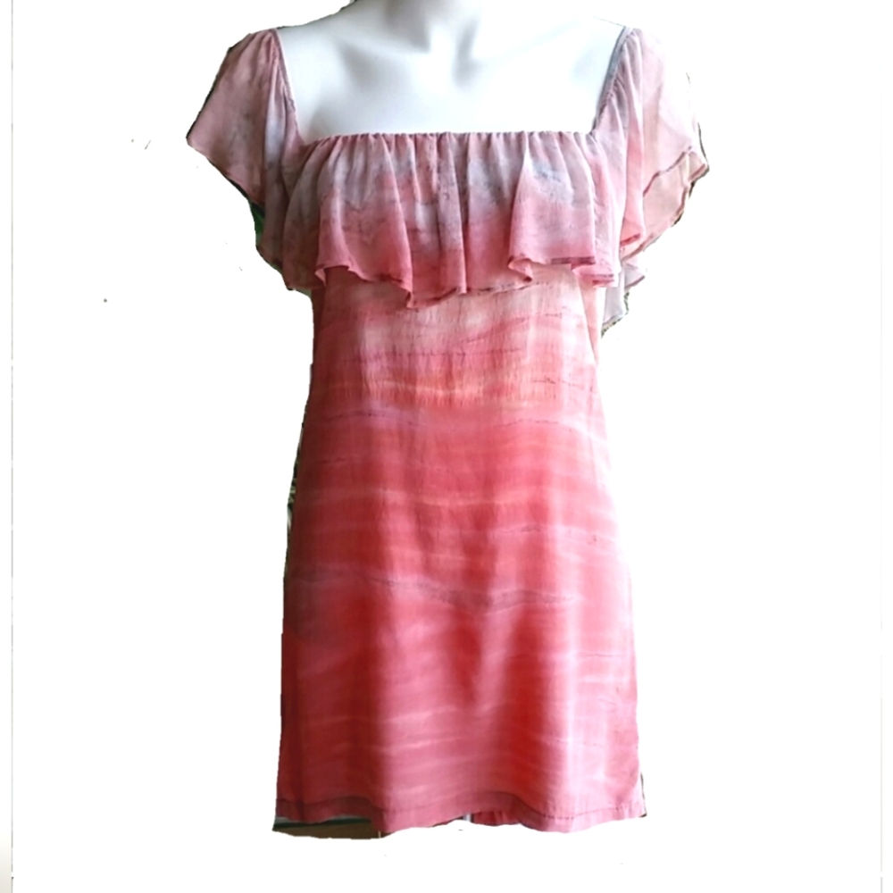 Gypsy LA  pink silk top/tunic dress size Small